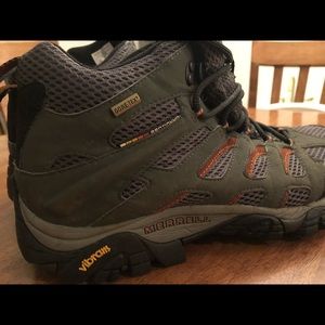 Merrell hiking boots.
